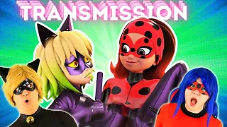 First Time Watching *TRANSMISSION* KWAMIS CHOICE Pt.1 | COSPLAYERS REACT to MIRACULOUS LADYBUG