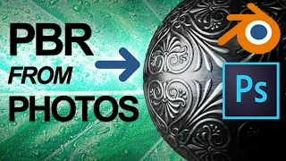 How To make PBR Textures | Photoshop & Blender Beginner Tutorial