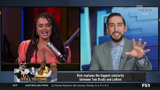 The Herd Live | Nick Wright "Tom Brady Has 3 Distinct First Ballot Hall-of-Fame Careers" | 2-8-21