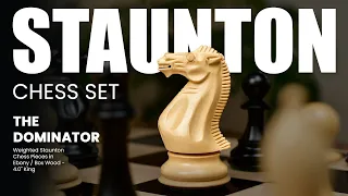 The Dominator Weighted Staunton Chess Pieces: Unveiling Elegance and Precision on the Chessboard!