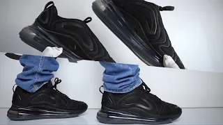 Nike Air Max 720 ''Triple Black''(review) - UNBOXING & ON FEET