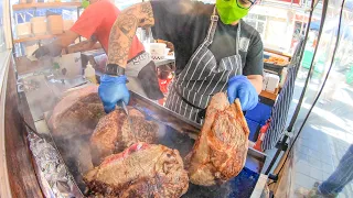 Huge Beef and Meats Roasted. London Street Food. Again on Greenwich Market