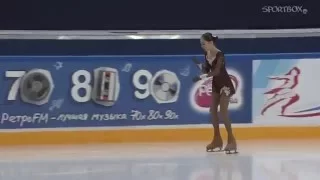 Evgenia Medvedeva - practice before LP, Russian Nationals 2014-2015