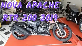 NOVA DAFRA APACHE RTR 200 2019!!!