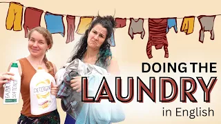 Doing the Laundry Vocabulary | Clean and Dry Your Clothes [Real Life English Lesson]