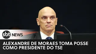 AO VIVO: Alexandre de Moraes toma posse como presidente do TSE | SBT News