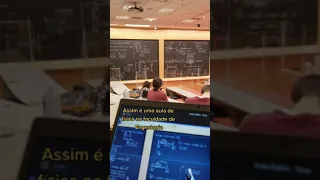 This is a physics class at Engineering College in Brazil