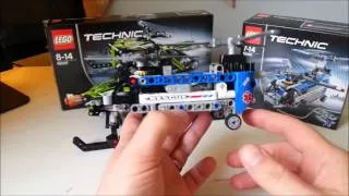 LEGO Technic Snowmobile, Twin Rotor Helicopter & Competition