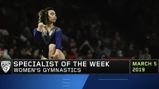 UCLA's Katelyn Ohashi's fourth perfect 10 of the season on floor earns her Pac-12 Women's...