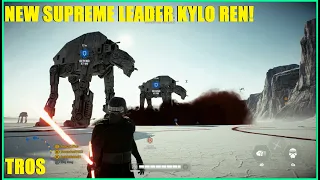 Star Wars Battlefront 2 - New Supreme Leader Ren Leading the First Order! Kylo Ren Killstreak!