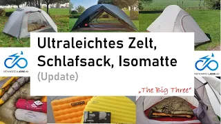 Ultraleichtes Zelt, Schlafsack und Isomatte für´s Bikepacking – Update ´23