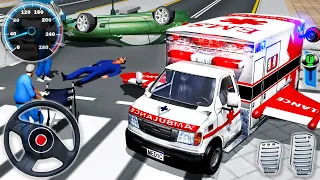 Flying Ambulance Emergency Drive - Multilevel City Rescue Car Simulator - Android GamePlay #2