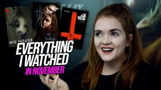 EVERYTHING I WATCHED IN NOVEMBER | Letterboxd Wrap Up | Spookyastronauts