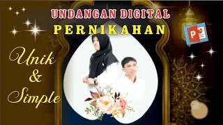 contoh undangan digital pernikahan unik, simple dan elegan