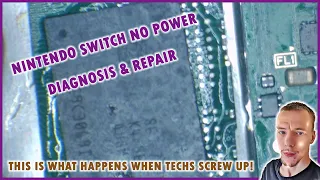 I Tried To Fix This Nintendo Switch And Messed Up Pretty Bad! Nintendo Switch Not Turning On Repair