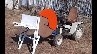 SAW for sawing firewood for a mini tractor. ПИЛА для пилки дров на минитрактор.