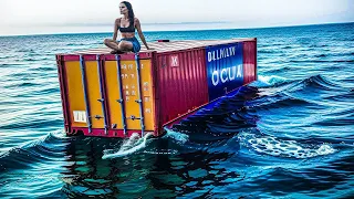 A Woman Trap In Container In The Middle Of The Ocean | Film Explained in Hindi | Summarized हिन्दी |