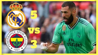 👉⚽Benzema!!Real Madrid vs Fenerbahce 5-3•Resumen y goles 31/07/2019•Audi Cup •Highlights.