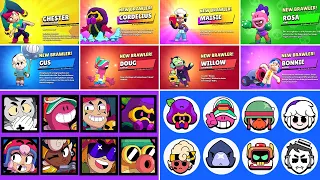 All 70 Brawlers Unlock Animation | Doug, Cordelius & More