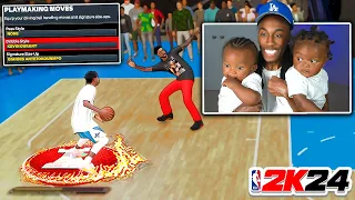 I Let My TWIN SONS Pick My DRIBBLE MOVES In NBA 2k24
