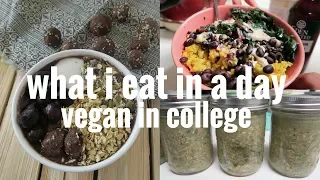 WHAT I EAT IN A DAY // EASY COLLEGE MEAL IDEAS