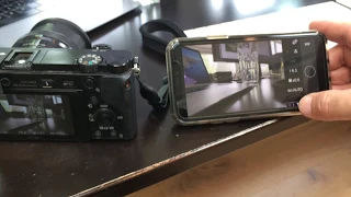 Sony a6000 remote control using your iPhone