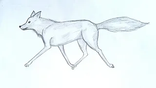 How to draw a Fox | step by step very easy | Shri Radha Drawing Academy