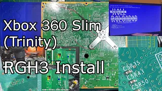 [FULL Install] Xbox 360 Slim (Trinity) RGH3 Installation - Close-up shots