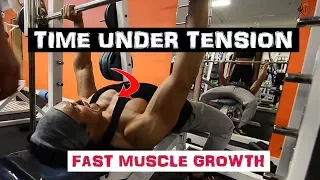 TIME UNDER TENSION- 'Pro' technique to break the PLATEAU |Muscle & Mind|