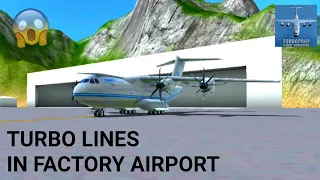 TURBO LINES IN FACTORY AIRPORT?! | Turboprop Flight Simulator AI