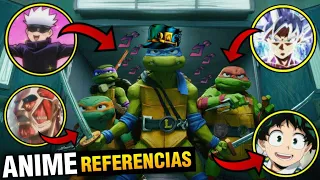 Referencias al ANIME En Tortugas Ninja Caos Mutante Attack on Titan, JOJOS, My Hero Academia...