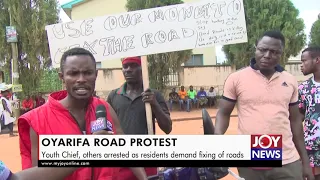 Oyarifa Road Protest: Youth Chief, others arrested as residents demand fixing of roads