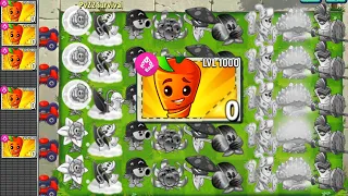 PVZ2 Survival - Restoring 45 Plant Back To Life With Intensive Carrot !