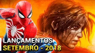 LANÇAMENTOS DE GAMES - SETEMBRO 2018 PS4, XBOX ONE, PC, SWITCH