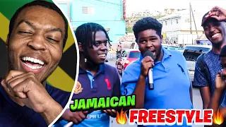 Jamaican Freestyle On The Street  (REACTION)