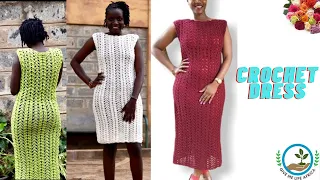 HOW TO CROCHET AN ADULT DRESS | CROCHET DRESSES FOR WOMEN | WEARABLE CROCHET DRESS