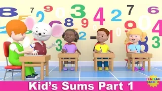 Kids’ Sums Part 1 | Add, Subtract, Multiply, Divide | NurseryTracks