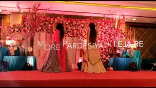 Ghar More Pardesiya + Leja Re Dance Performance || Wedding dance