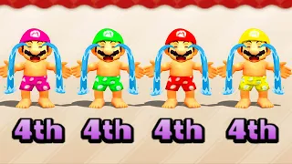 Mario Party The Top 100 Minigames - Mario Vs Princess Peach Vs Luigi Vs Waluigi (Hardest Difficulty)