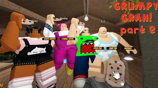 BOBBY, MASH, JJ, AND ZOEY ESCAPE GRUMPY GRAN PART 2|Funny Roblox Moments | Brookhaven 🏡RP