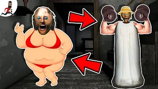 Fat Granny vs Muscle Granny ► funny horror animation granny parody game
