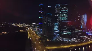 Полет над Москва-Сити с Phantom 4, Flying under the Moscow City with Phantom 4