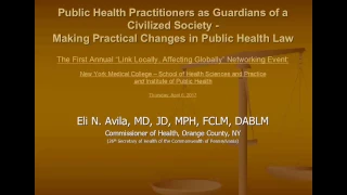 SHSP Dean's Lecture "Making Practical Changes in Public Health Law," Health Commissioner Eli Davila