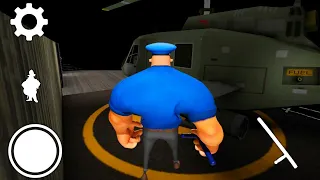 ESCAPING AS A “POLICE OFFICER” IN GRANNY CHAPTER 2 HELICOPTER ESCAPE ON HARD MODE!