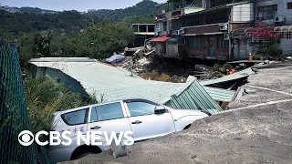 Taiwan earthquake hit during morning rush hour, cranes being used to search for survivors