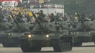 抗日戦争勝利70年記念で軍事パレード　台湾(15/07/05)