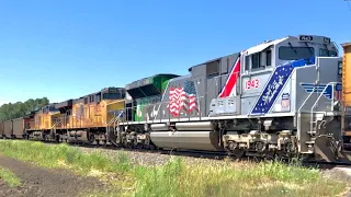 Spirit of the Union Pacific 1943! SD70AH T4s, CN, BNSF, Monster Coal Drags, K5LLAs and more!