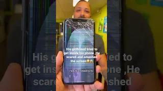 He didn’t want his gf go to his #phone ,He smashed it 😱 #shorts #fyp #apple #iphone13 #ios #android