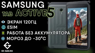 SAMSUNG GALAXY TAB ACTIVE5 - самый ужасный обзор с жутким звуком от ExGad. IP68 проверили.