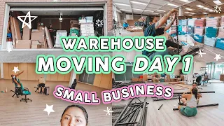 STUDIO VLOG #21 📦 DAY ONE MOVING | 2700 Sq Ft Warehouse | Expanding My Small Business, XXL Scrunchie